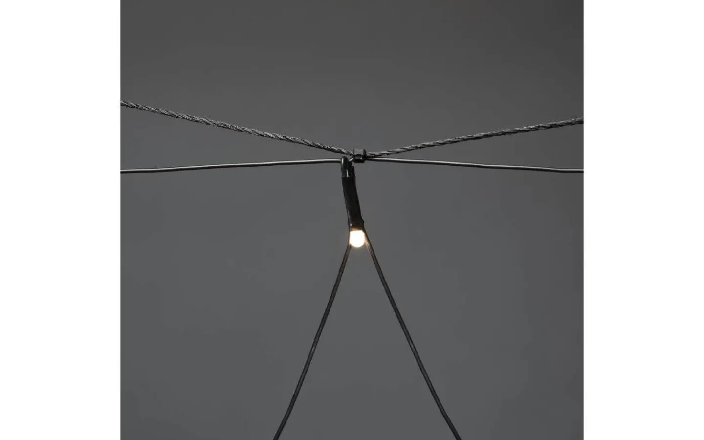 Konstsmide Batteridrivet Ljusnät 80x80cm med Skymningssensor Frost Varmvit IP44* Ljusnät|Batterislingor