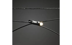 Konstsmide Batteridrivet Ljusnät 80x80cm med Skymningssensor Frost Varmvit IP44* Ljusnät|Batterislingor