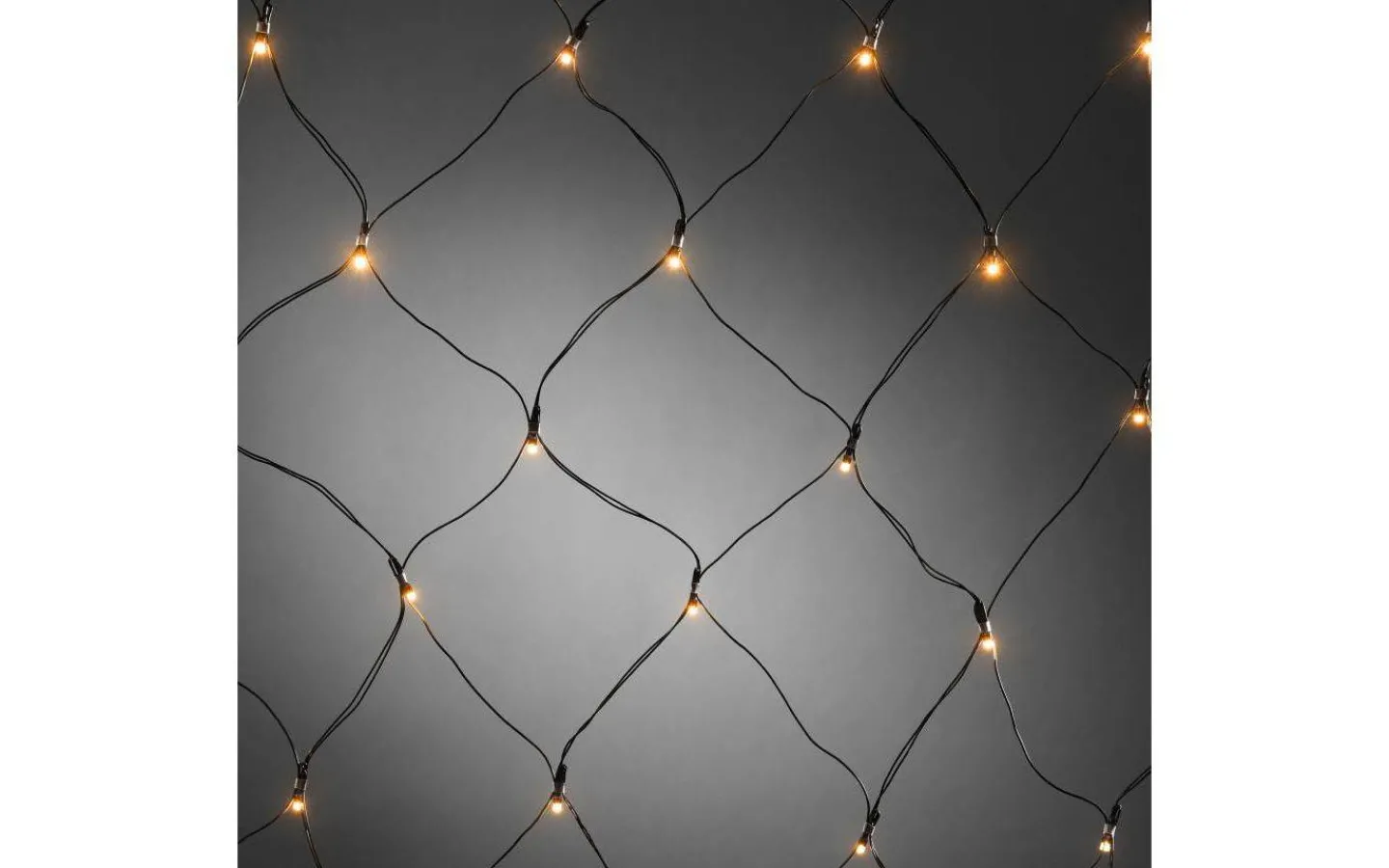 Ljusnät|Batterislingor<Konstsmide Batteridrivet Ljusnät 8x80cm med Skymningssensor Amber IP44