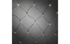 Batteridrivet Ljusnät 80x80cm med Skymningssensor Varmvit IP44