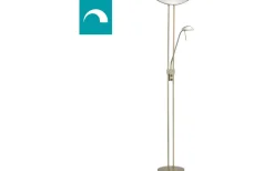 Uplight|Golvläslampor<Eglo Baya Golvlampa 180cm Brons