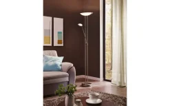 Eglo Baya Golvlampa 180cm LED 3000K 2,5+20W Matt Nickel* Uplight|Golvläslampor
