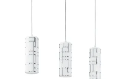 Eglo Bayman Taklampa 72cm Krom/Vit* Avlånga Taklampor