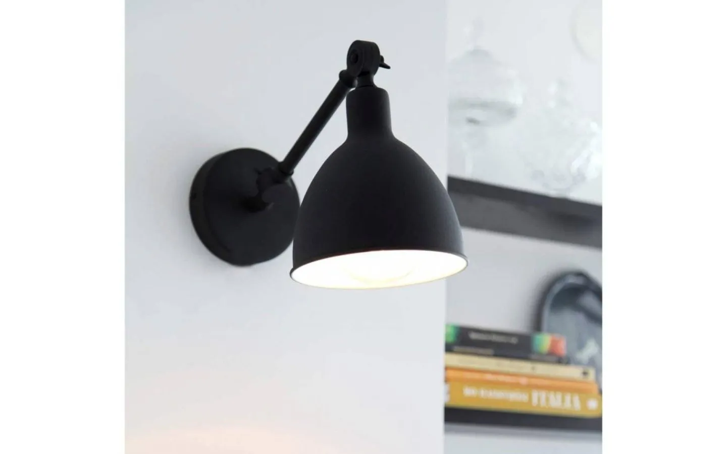 Kök & Matplats|Läslampor<By Rydens Bazar Mini Vägglampa Svart