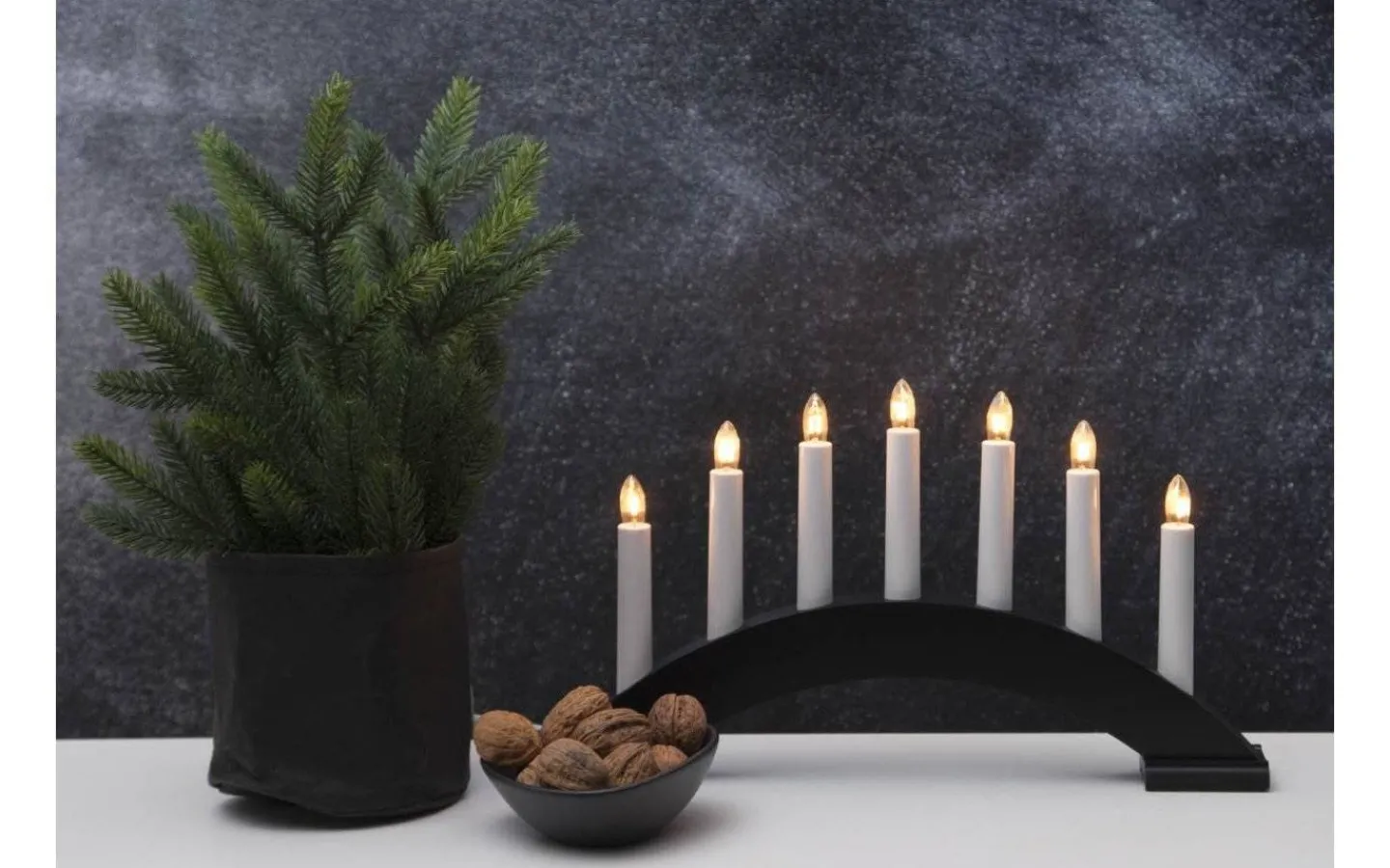 Visa Alla Adventsljusstakar|Adventsljusstakar 0-30 Cm<Star Trading Bea Adventsljusstake 22cm Svart