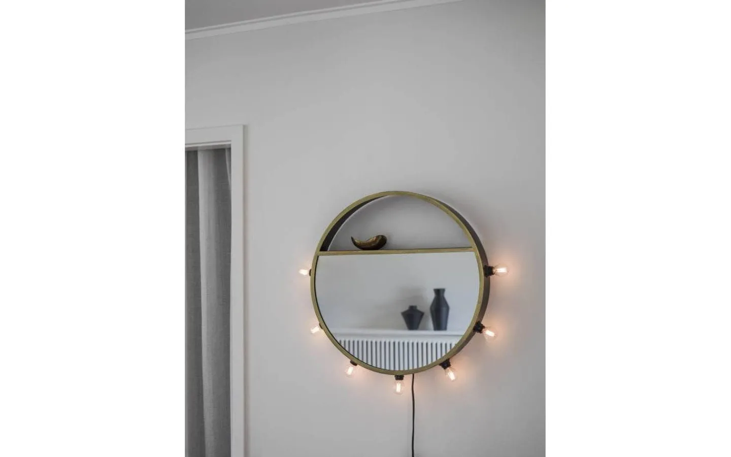 PR Home Bea Spegellampa 45cm Svart/Guld* Prydnadssaker|Hall & Trappa