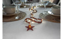 Star Trading Beady Batteridriven Ljusslinga 1,5m Röd* Inomhusdekorationer Batteri