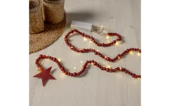 Star Trading Beady Batteridriven Ljusslinga 1,5m Röd* Inomhusdekorationer Batteri