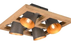 Bell Plafond 4-delad E14 antik stål