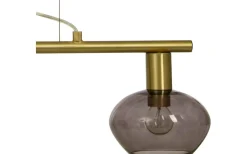 Avlånga Taklampor<Aneta Bell Taklampa 70cm Matt Mässing/Rök