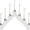 Konstsmide Bella Adventsljusstake 7L Vit 34cm* Visa Alla Adventsljusstakar|Adventsljusstakar 31-60 Cm