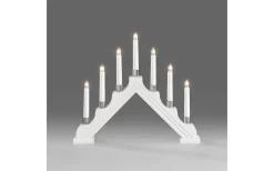 Konstsmide Bella Adventsljusstake 7L Vit 34cm* Visa Alla Adventsljusstakar|Adventsljusstakar 31-60 Cm