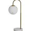 By Rydens Bellagio Bordslampa 60cm Mässing/Vit* Bordslampor
