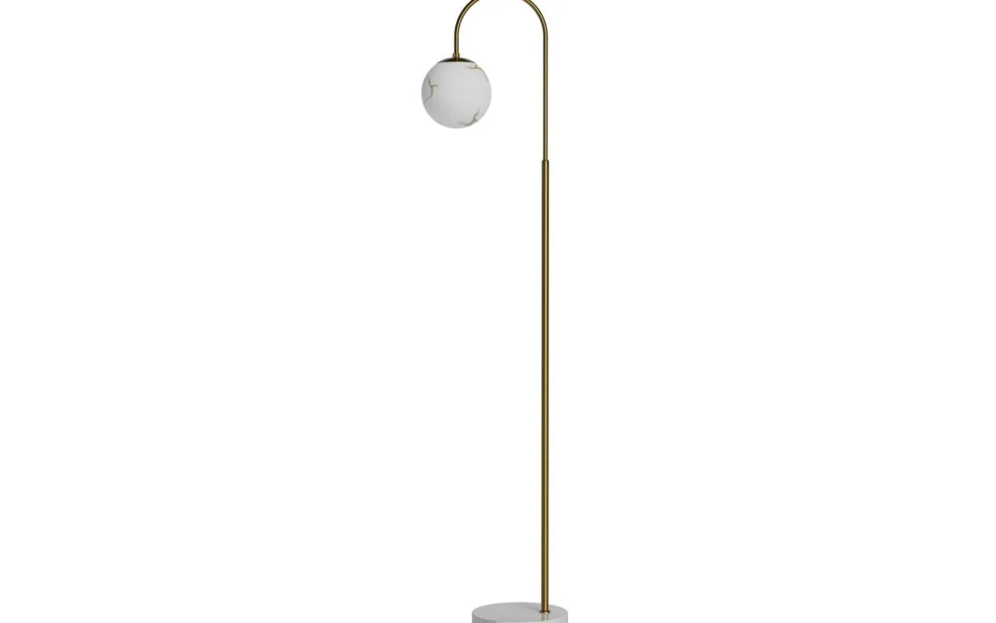 By Rydens Bellagio Golvlampa 163cm Mässing/Vit* Golvlampor