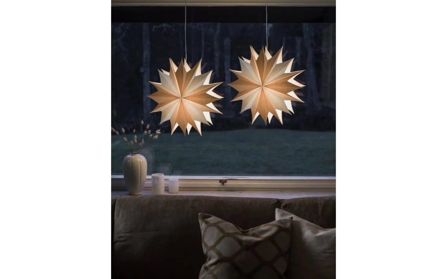 Visa Alla Julstjärnor|Julstjärnor Utan Sladd<PR Home Bellatrix Julstjärna 60cm Vit/Natur