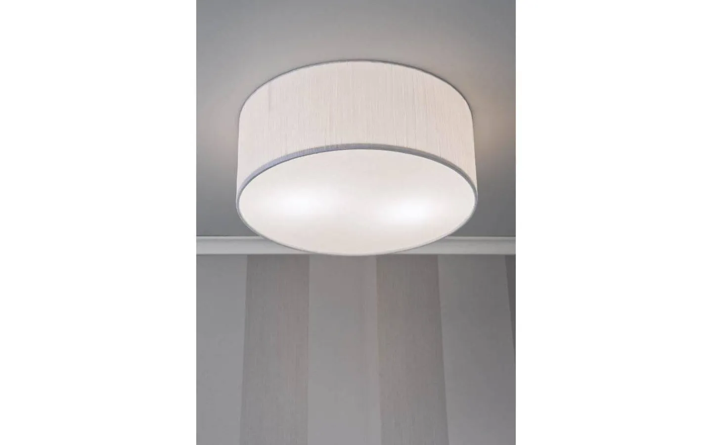 Aneta Bendir Plafond 38cm Vit Rynk* Sovrum|Plafonder