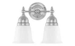 Karlskrona Lampfabrik Bergman - Förnicklad Badrum IP21* Badrumslampor Vägg