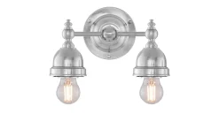 Karlskrona Lampfabrik Bergman - Förnicklad Badrum IP21* Badrumslampor Vägg