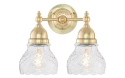 Badrumslampor Vägg<Karlskrona Lampfabrik Bergman - Mässing Badrum IP21