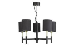 Oriva Berlin Taklampa 62cm Svart* Stora Taklampor Ø50-69 Cm