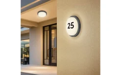 Bermejo Plafond LED 30cm antracit IP54