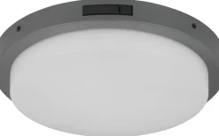 Bermejo Plafond LED 30cm antracit IP54