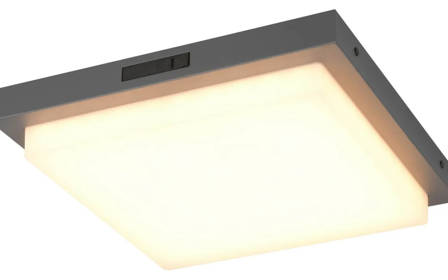 Trio Lighting Bermejo Plafond LED 30x30cm antracit IP54* Badrumslampor Tak