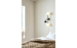 Beside Vägglampa 3L Svart/Vit