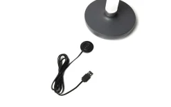 Biarritz Uppladdningsbar Bordslampa LED Mörkgrå IP54