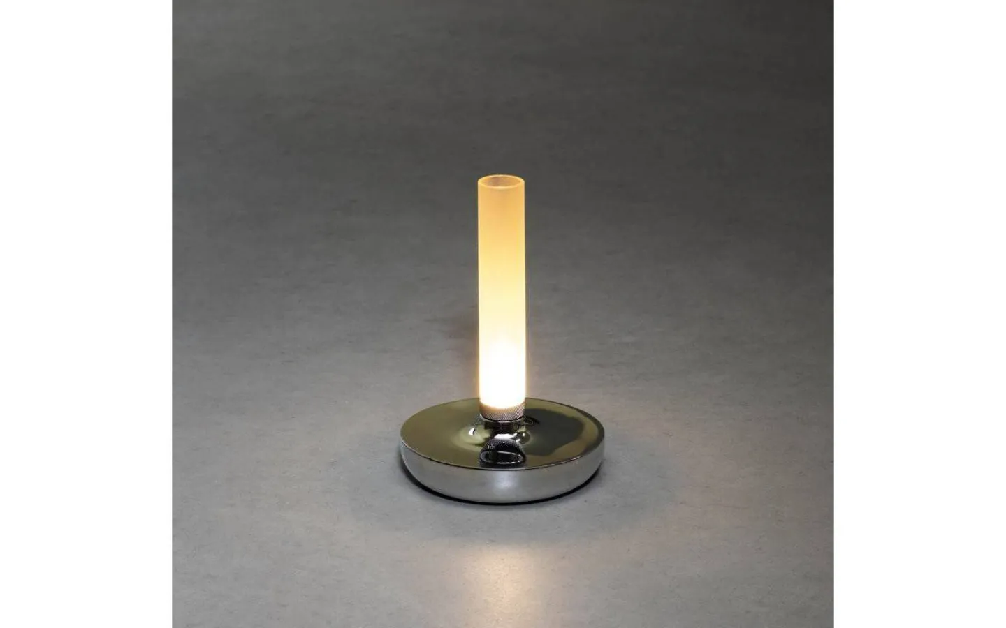 Konstsmide Biarritz Uppladdningsbar Bordslampa LED Silver IP54* Uppladdningsbara Lampor Utomhus|Uppladdningsbara Lampor Utomhus