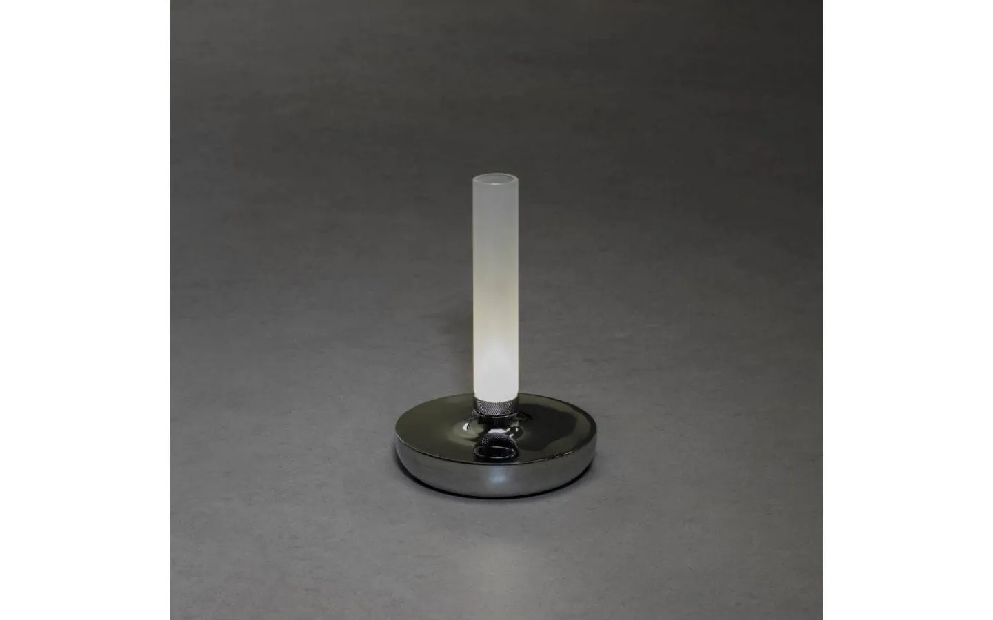 Konstsmide Biarritz Uppladdningsbar Bordslampa LED Silver IP54* Uppladdningsbara Lampor Utomhus|Uppladdningsbara Lampor Utomhus