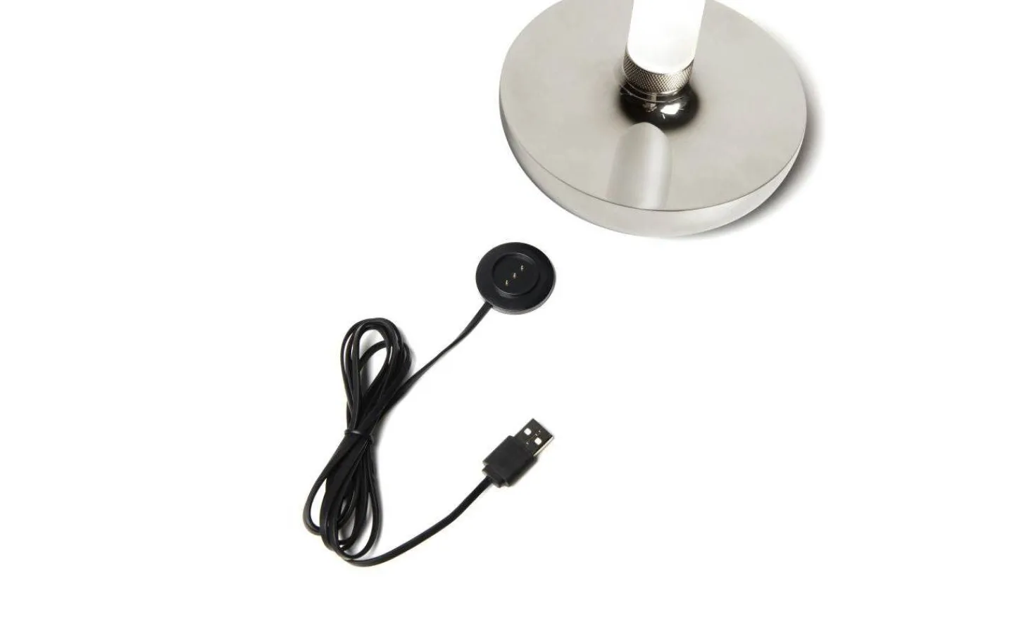 Konstsmide Biarritz Uppladdningsbar Bordslampa LED Silver IP54* Uppladdningsbara Lampor Utomhus|Uppladdningsbara Lampor Utomhus