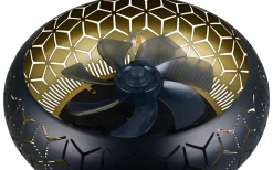 Reality Bidar Takfläkt 50cm 3xE27 matt svart/guld* Takfläktar