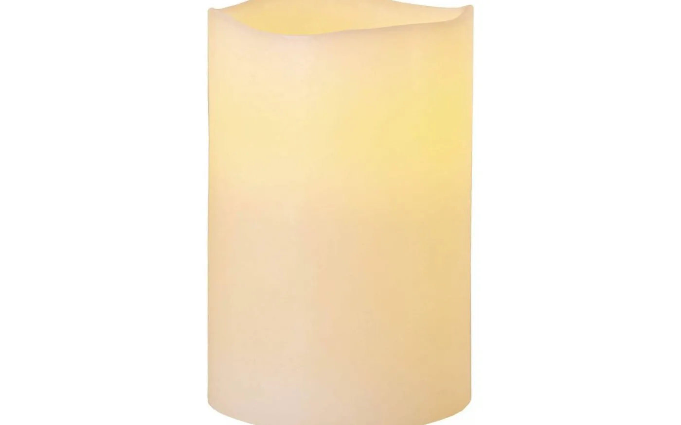 Big Batteridrivet Blockljus 15cm Elfenben