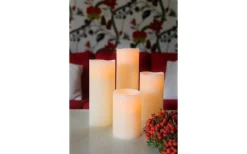 Big Batteridrivet Blockljus 15cm Elfenben