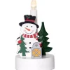 Batteri Julpynt Inomhus<Star Trading Billy Adventsljusstake 14cm Snögubbe