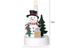 Batteri Julpynt Inomhus<Star Trading Billy Adventsljusstake 14cm Snögubbe
