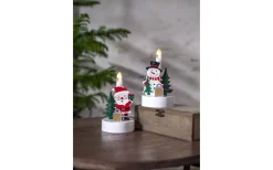 Batteri Julpynt Inomhus<Star Trading Billy Adventsljusstake 14cm Snögubbe