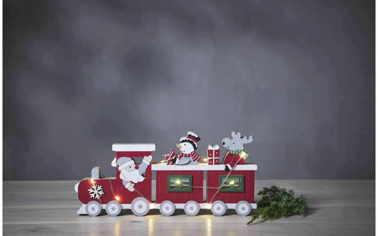 Star Trading Billy Bordsdekoration 30cm Röd* Batteri Julpynt Inomhus|Julpynt Inomhus