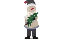 Star Trading Billy Inomhusdekoration 80cm Grå* Batteri Julpynt Inomhus|Julpynt Inomhus