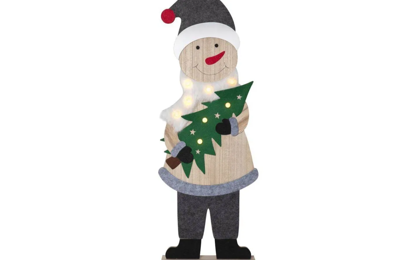 Star Trading Billy Inomhusdekoration 80cm Grå* Batteri Julpynt Inomhus|Julpynt Inomhus