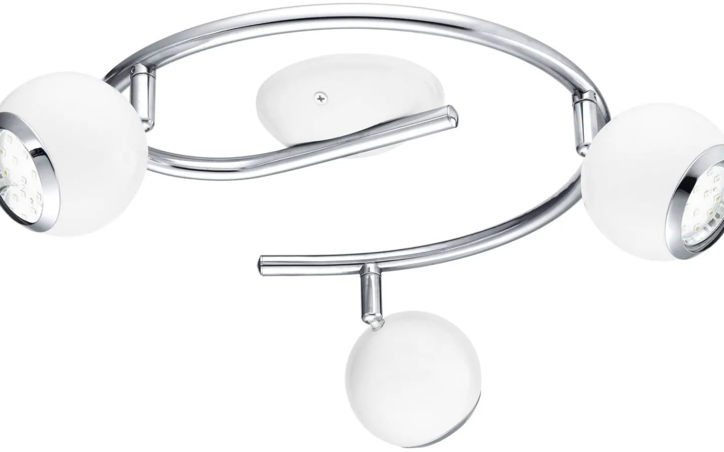 Eglo Bimeda Takspotlight 29cm GU10 LED 3000K 3x2,8W Vit* Runda Takspotlights|Takspot Med 3 Lampor