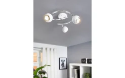 Eglo Bimeda Takspotlight 29cm GU10 LED 3000K 3x2,8W Vit* Runda Takspotlights|Takspot Med 3 Lampor