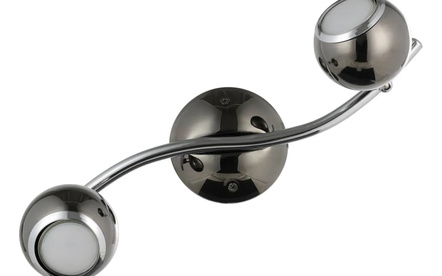 Eglo Bimeda Takspotlight 37cm GU10 LED 3000K 2x2,8W Nickel* Avlånga Takspotlights|Takspot Med 2 Lampor