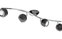 Avlånga Takspotlights|Takspot Med Minst 4 Lampor<Eglo Bimeda Takspotlight 64cm GU10 LED 3000K 4x2,8W Nickel