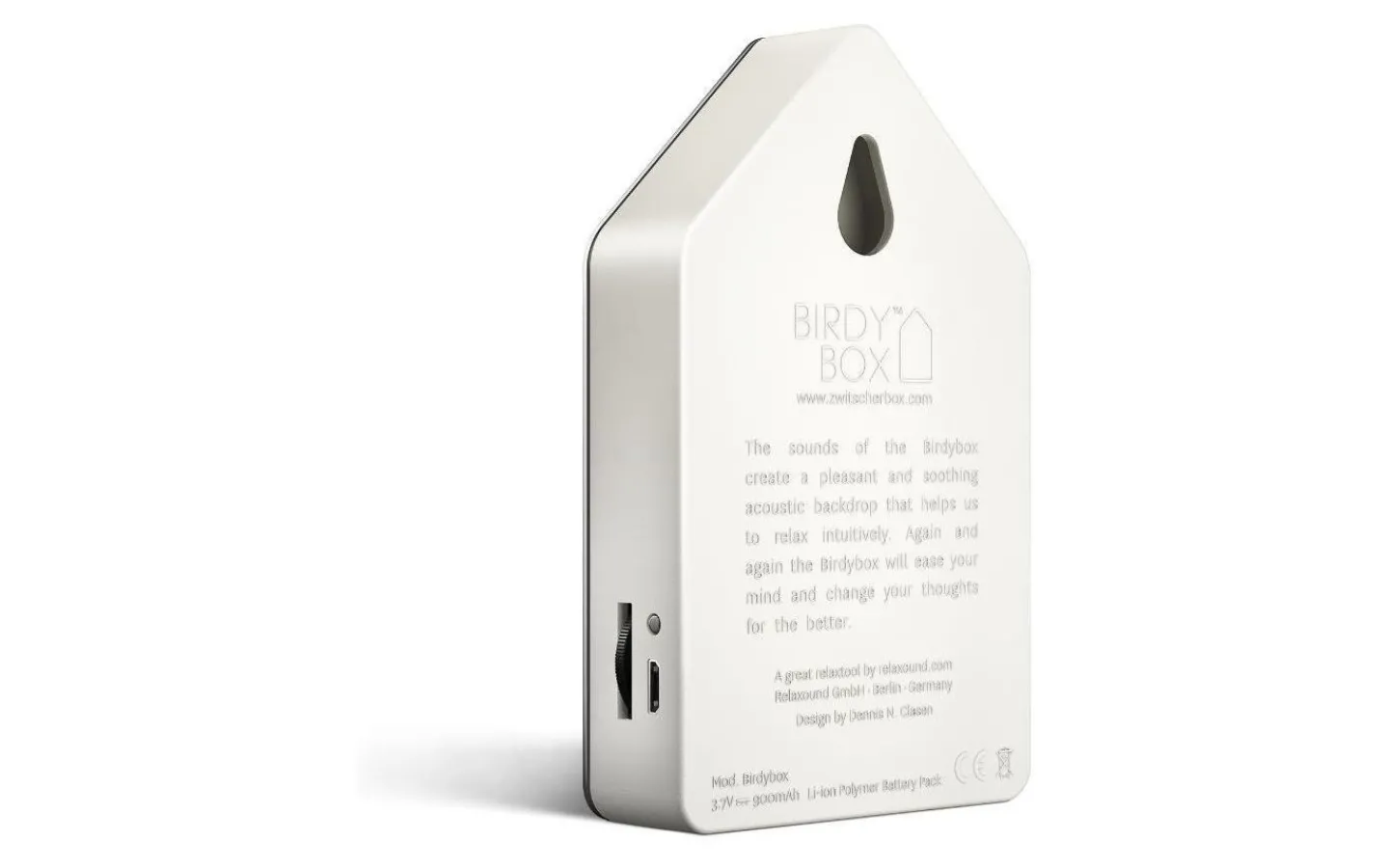 Högtalare<Relaxound Birdybox Speldosa Fågelkvitter Rostfritt Stål