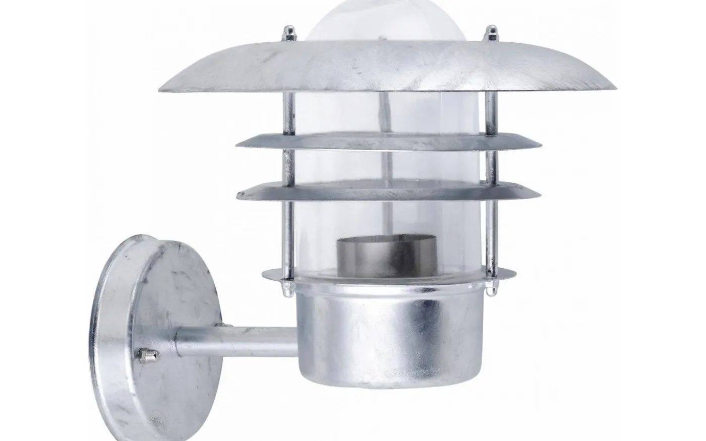 Björk Vägglampa Upp Galvaniserat Stål IP44