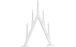 Bjurfors Adventsljusstake 77cm 5L Vit