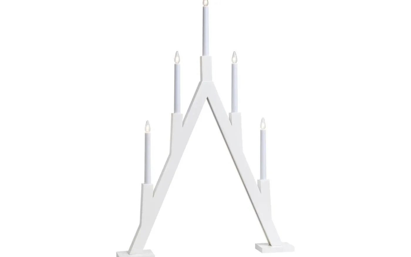 Bjurfors Adventsljusstake 77cm 5L Vit