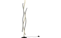 Golvlampor<Trio Lighting Blaze Golvlampa LED matt mässing